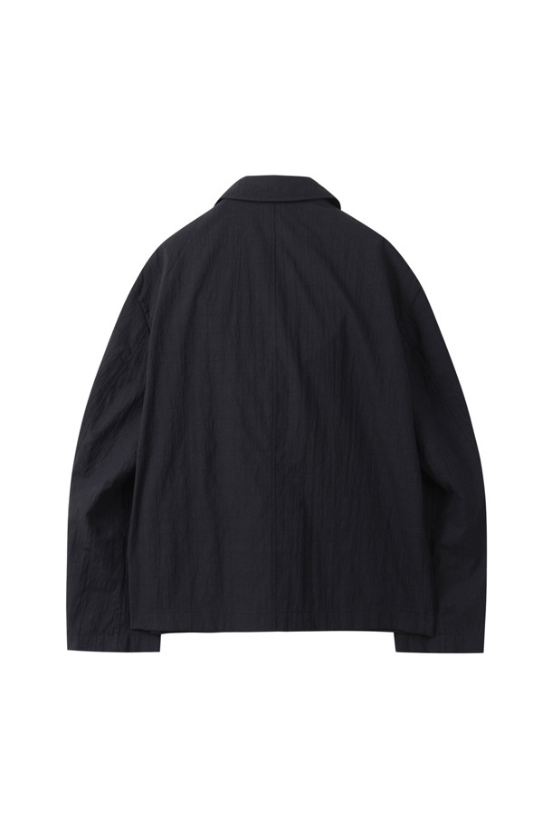 CUSTOMELLOW - 사파리/필드자켓 - Black Check Setup Work Jacket