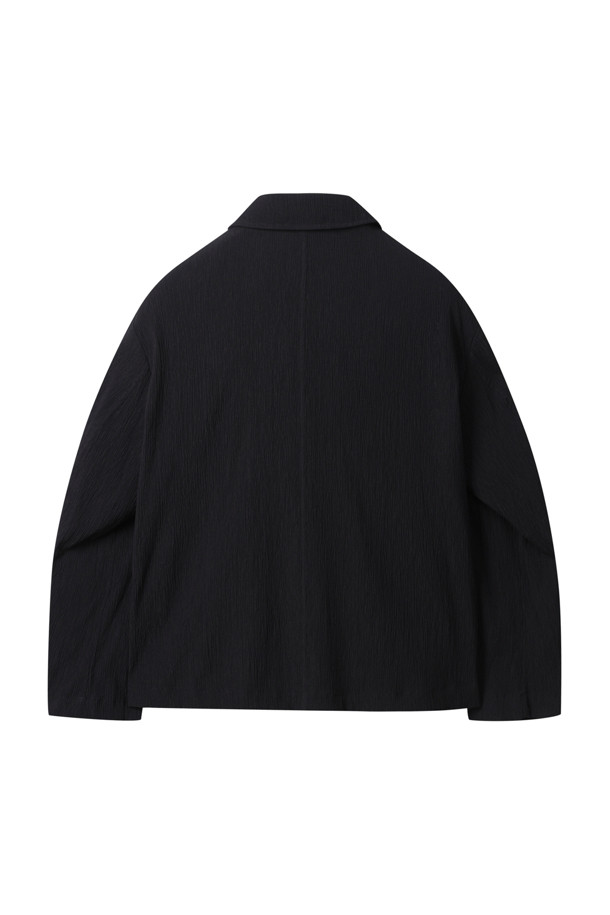CUSTOMELLOW - 블루종/점퍼 - Black Pleats Work Jacket
