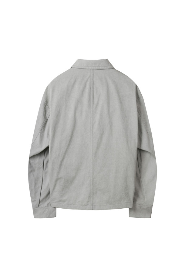 CUSTOMELLOW - 사파리/필드자켓 - Grey Cotton Work Jacket