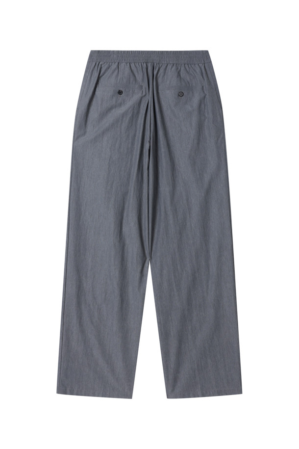 CUSTOMELLOW - 캐주얼팬츠 - Grey Wide Fit Dyed Rayon Pants