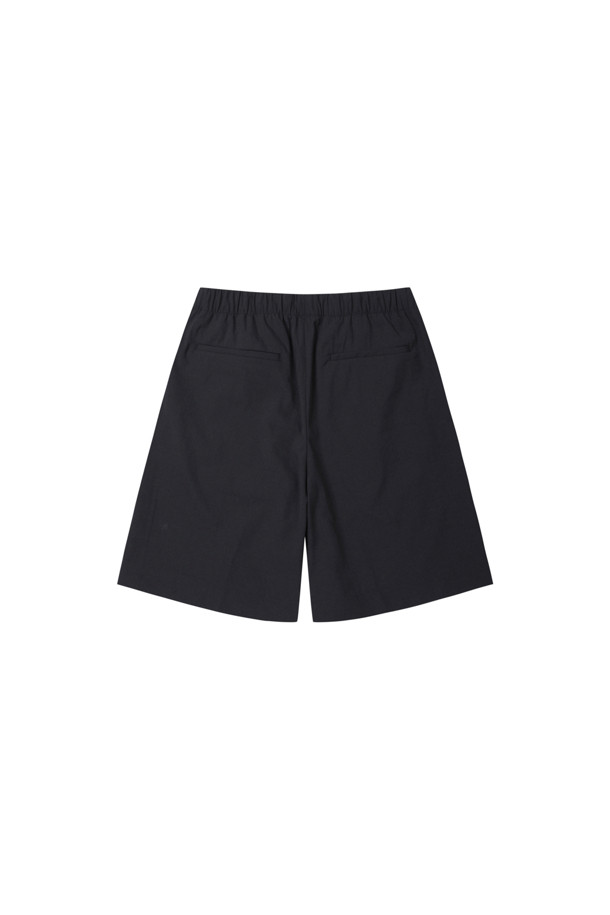 CUSTOMELLOW - 하프팬츠 - Black Wool Blended Banding Shorts