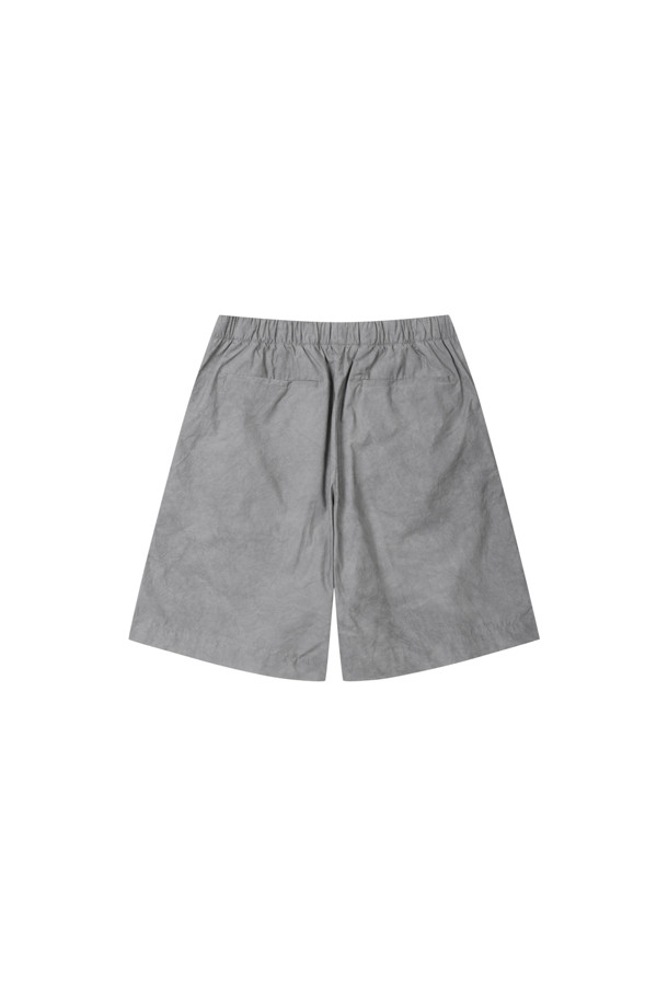 CUSTOMELLOW - 하프팬츠 - Grey Dyed Banding Shorts