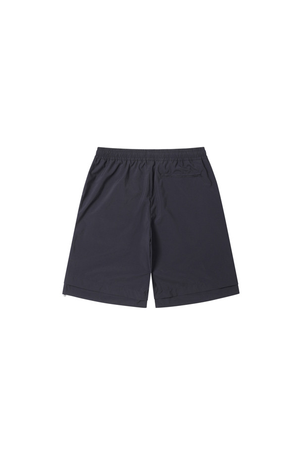 CUSTOMELLOW - 하프팬츠 - Black Zip Layered Shorts