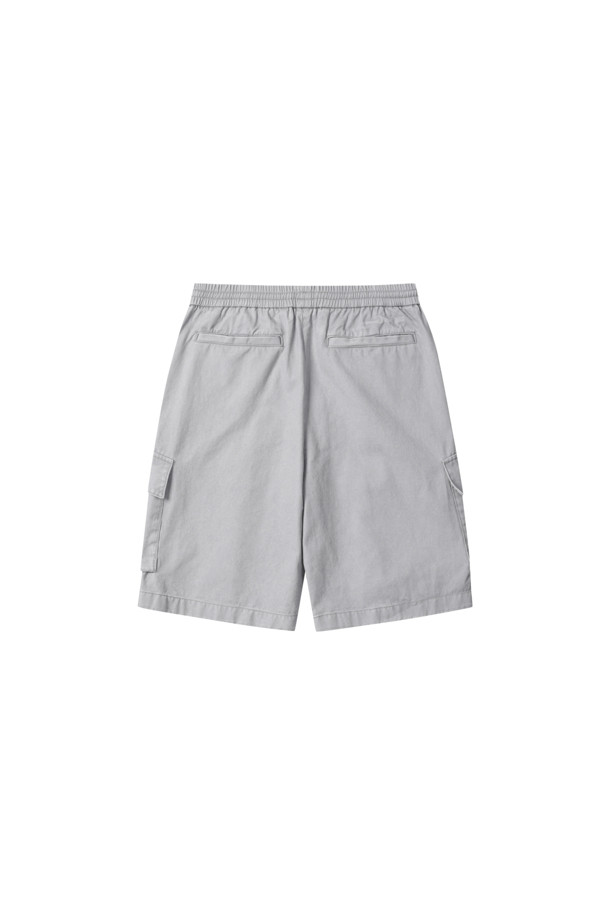 CUSTOMELLOW - 하프팬츠 - Grey Cargo Bermuda Shorts