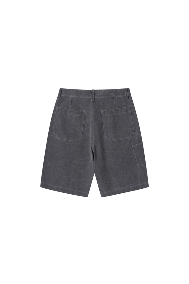 CUSTOMELLOW - 데님 - Grey Fatigue Denim Shorts