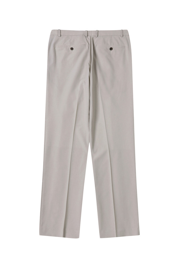 CUSTOMELLOW - 캐주얼팬츠 - Ivory Slim Fit Setup Pants