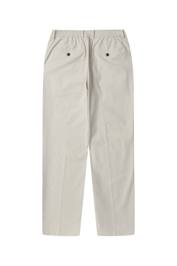 CUSTOMELLOW - 캐주얼팬츠 - Ivory Tapered Fit Cotton Pants