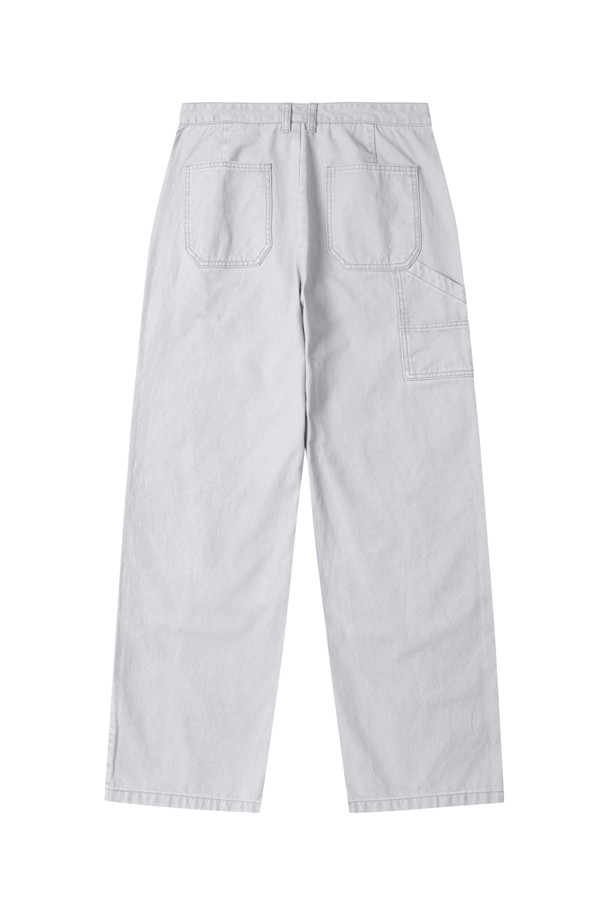 CUSTOMELLOW - 캐주얼팬츠 - Grey Carpenter Pants