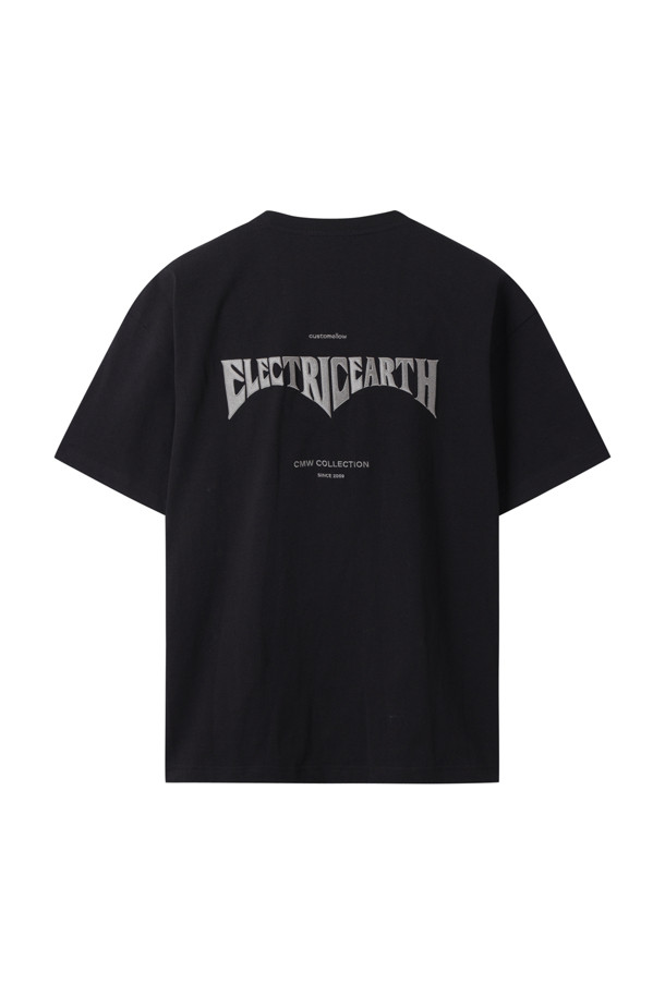 CUSTOMELLOW - 반팔티셔츠 - Black Electric Earth Graphic T-shirt