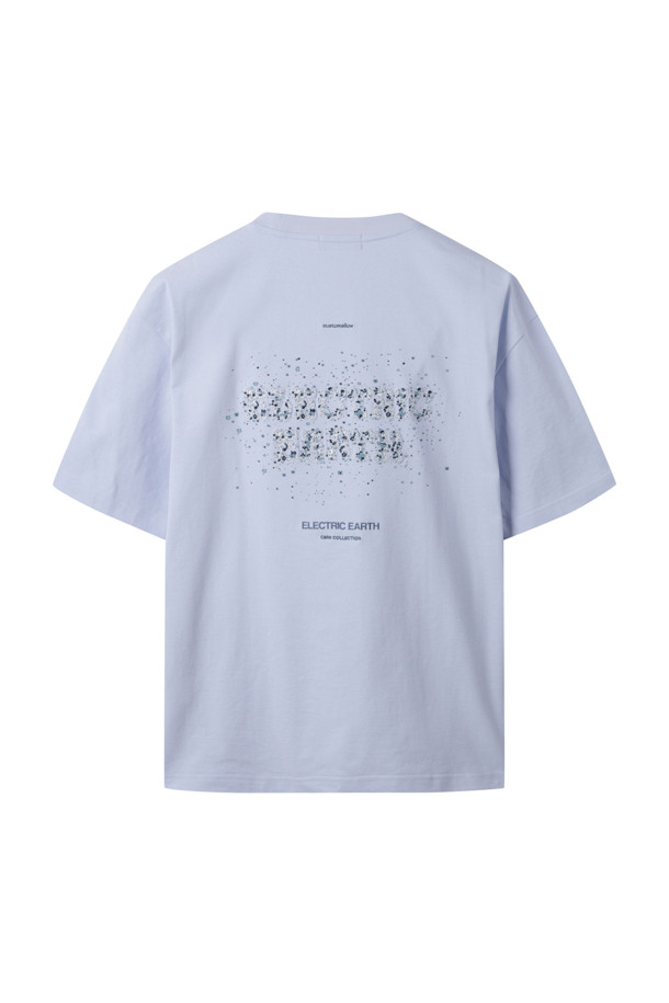 CUSTOMELLOW - 반팔티셔츠 - Blue Flower Graphic T-shirt