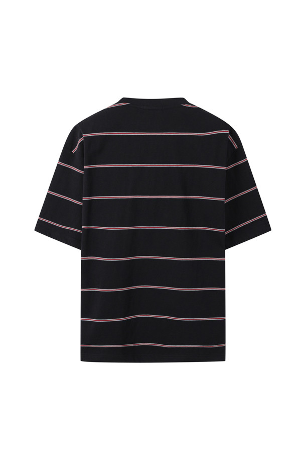 CUSTOMELLOW - 반팔티셔츠 - Black Stripe T-shirt