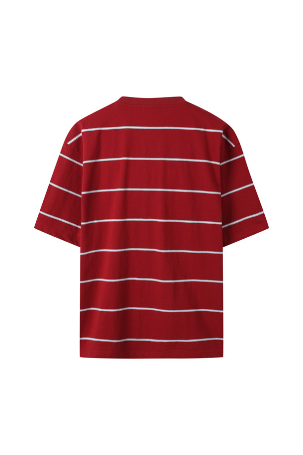 CUSTOMELLOW - 반팔티셔츠 - Red Stripe T-shirt