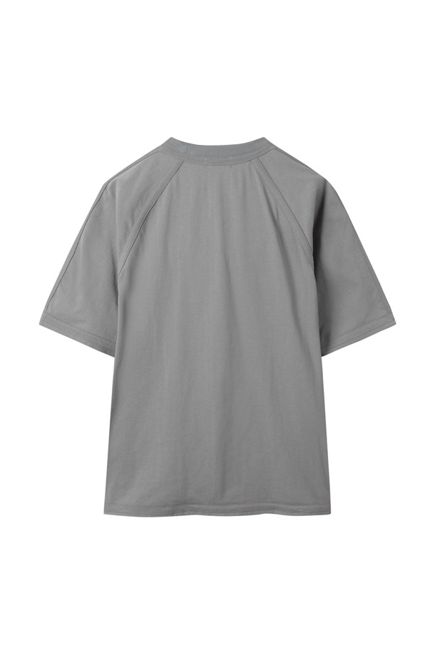 CUSTOMELLOW - 반팔티셔츠 - Grey Binding Detail T-shirt