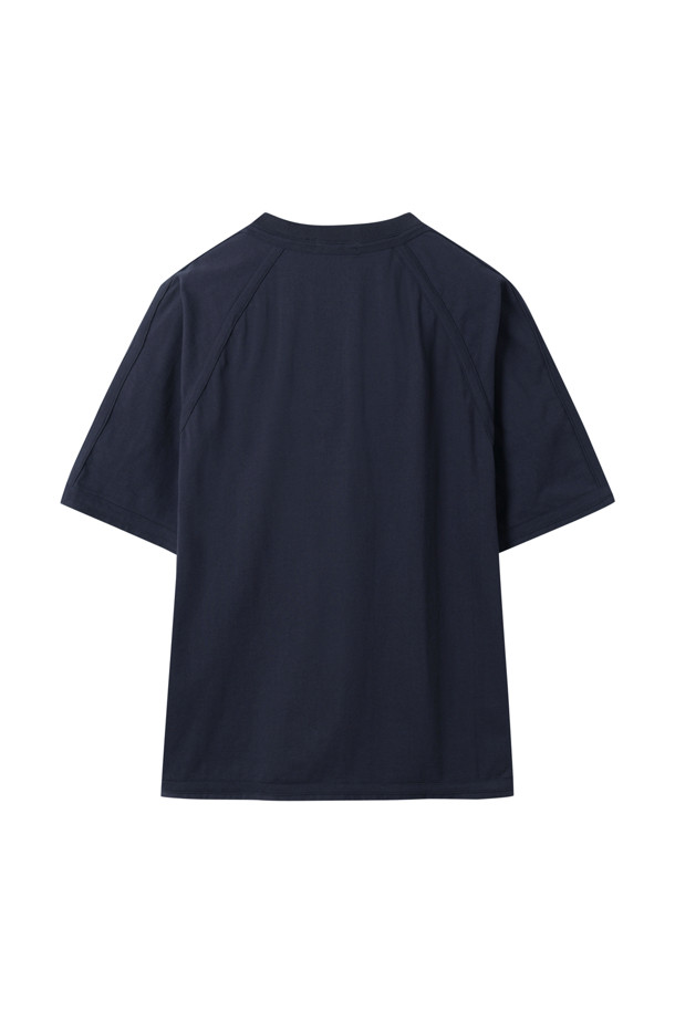 CUSTOMELLOW - 반팔티셔츠 - Navy Binding Detail T-shirt