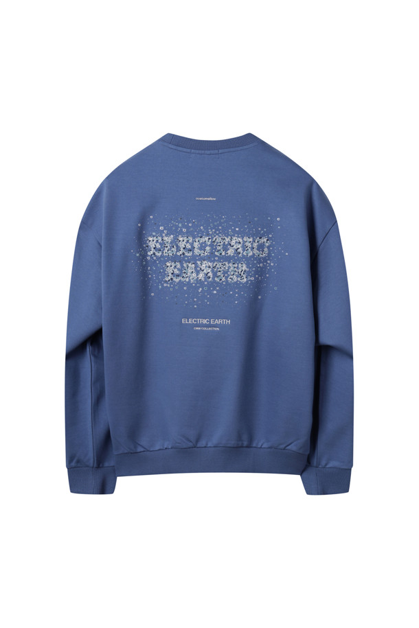 CUSTOMELLOW - 스웨트셔츠 - Blue Graphic Sweatshirt