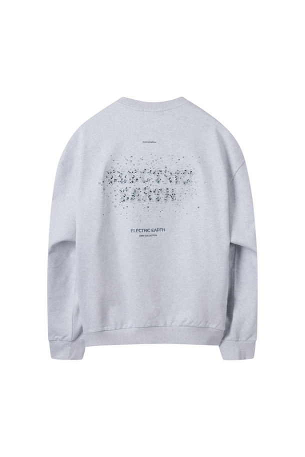 CUSTOMELLOW - 스웨트셔츠 - Grey Flower Graphic Sweatshirt