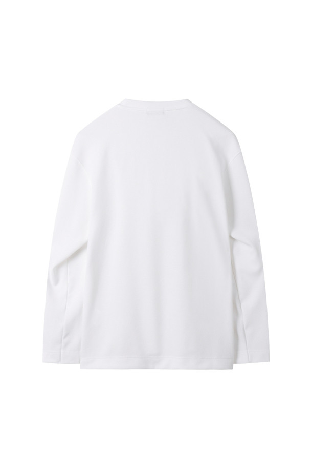 CUSTOMELLOW - 긴팔티셔츠 - White Texture Long Sleeve T-shirt