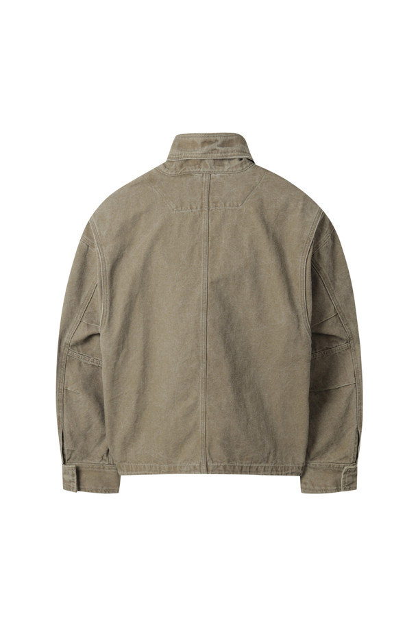 CUSTOMELLOW - 블루종/점퍼 - Beige Oxford Cotton Dyed Jacket