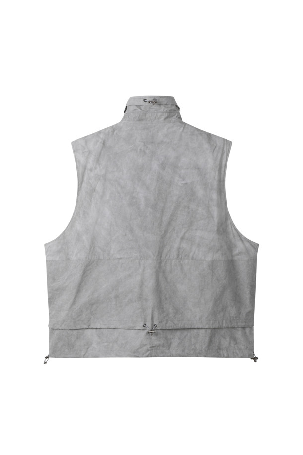 CUSTOMELLOW - 블루종/점퍼 - Grey Fabric Dyed Highneck Vest