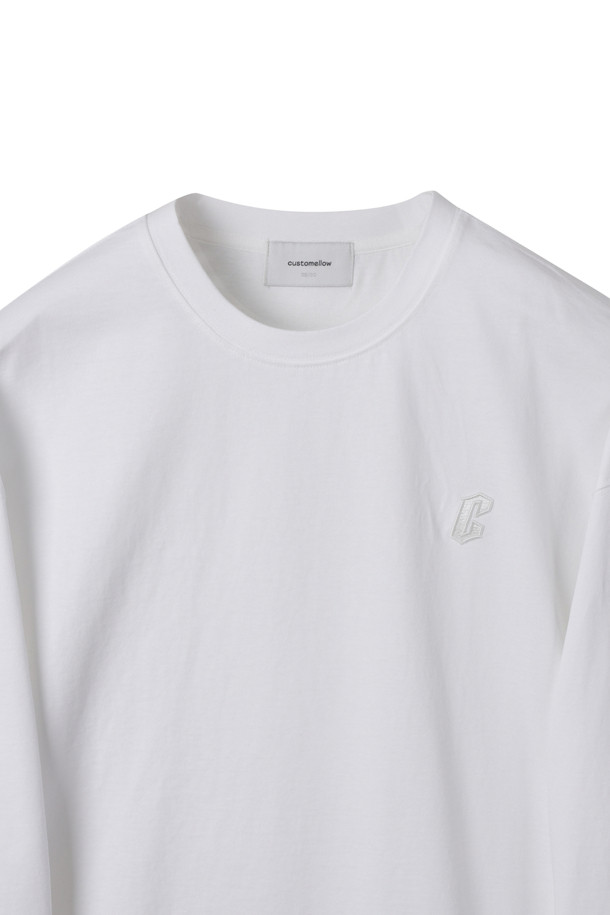 CUSTOMELLOW - 티셔츠 - [Outlet] White Logo Long Sleeve T-shirt