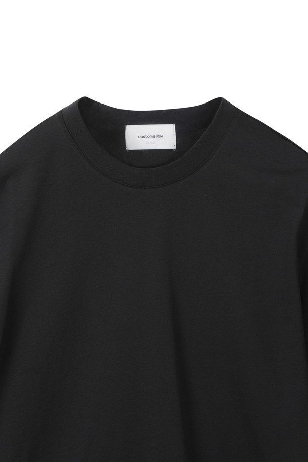 CUSTOMELLOW - 티셔츠 - [Outlet] Black Basic T-shirt