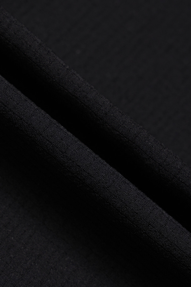 CUSTOMELLOW - 점퍼 - [Outlet] Black Texture Fabric Blouson