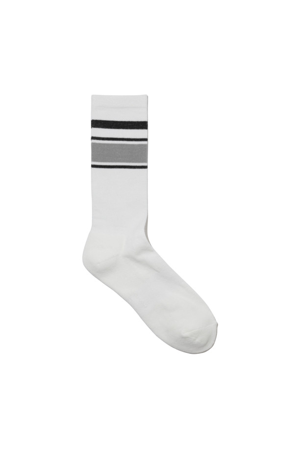 CUSTOMELLOW - 양말 - White Stripe Socks