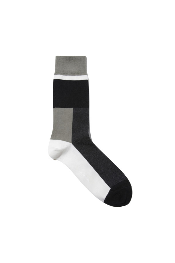 CUSTOMELLOW - 양말 - Grey Block socks