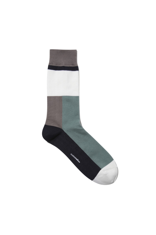 CUSTOMELLOW - 양말 - Mint Block socks