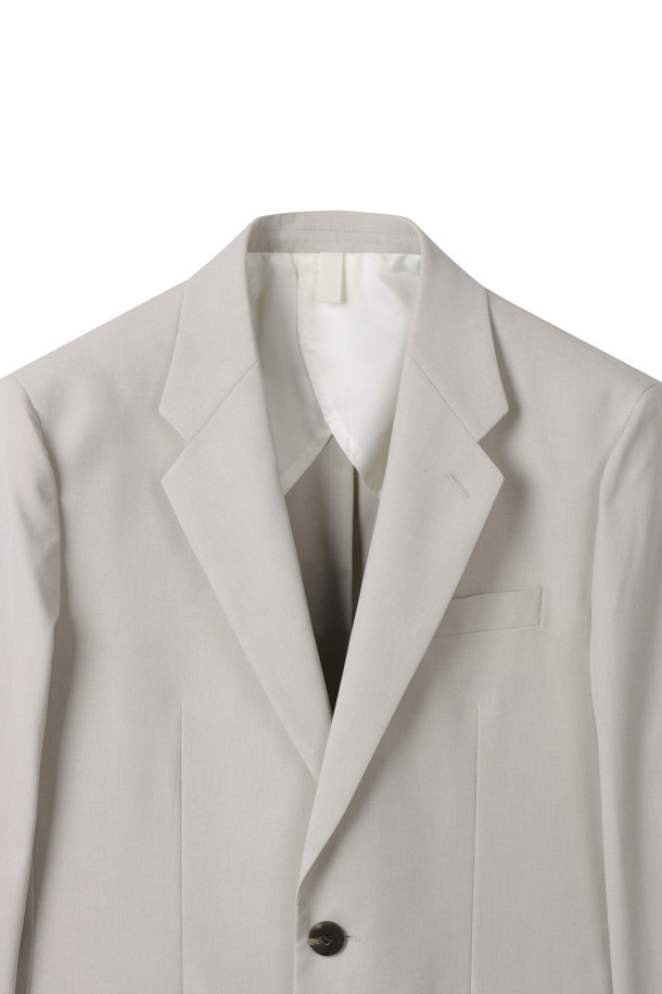 CUSTOMELLOW - 블루종/점퍼 - Ivory Slim Fit Setup Jacket