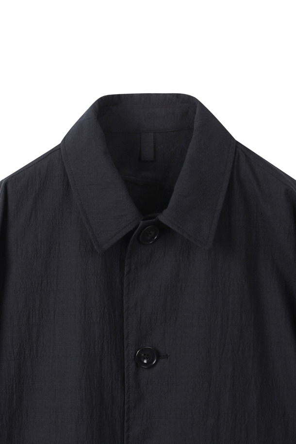 CUSTOMELLOW - 사파리/필드자켓 - Black Check Setup Work Jacket
