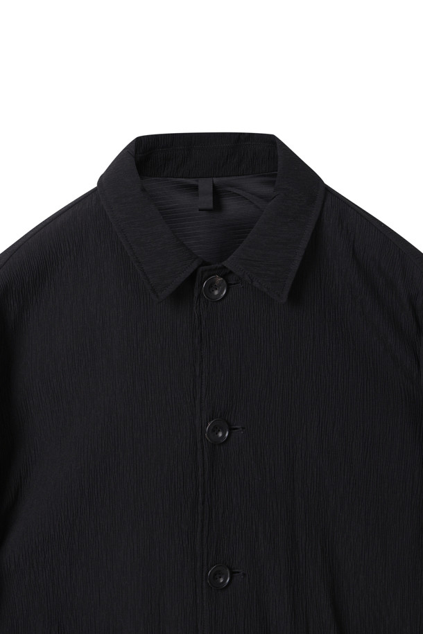 CUSTOMELLOW - 블루종/점퍼 - Black Pleats Work Jacket