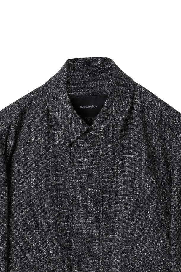 CUSTOMELLOW - 사파리/필드자켓 - Black Marzotto Tweed Jacket