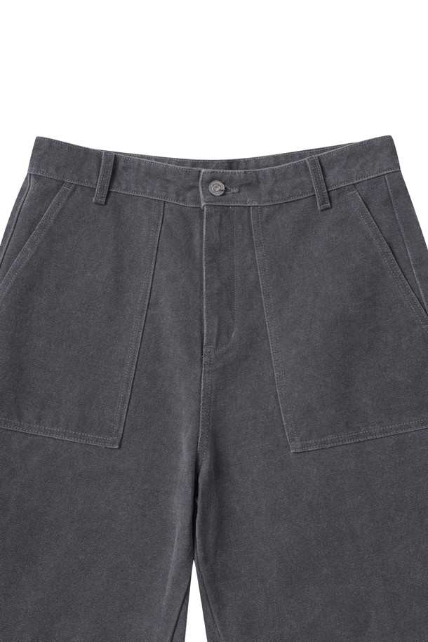 CUSTOMELLOW - 데님 - Grey Fatigue Denim Shorts