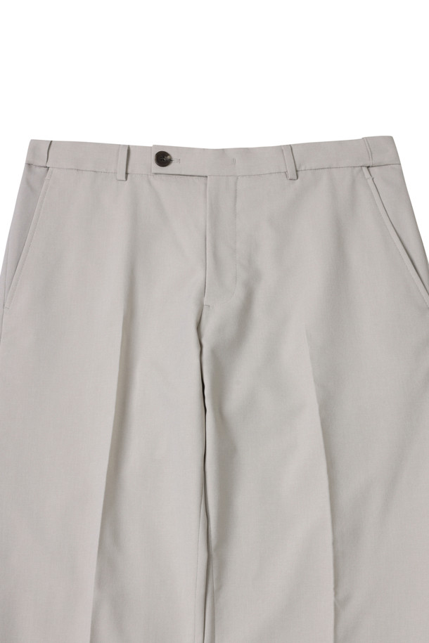 CUSTOMELLOW - 캐주얼팬츠 - Ivory Slim Fit Setup Pants
