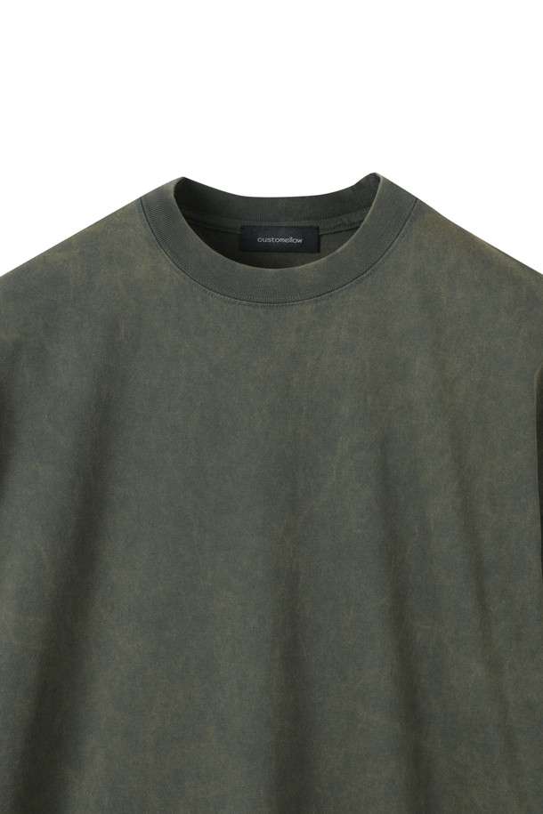 CUSTOMELLOW - 반팔티셔츠 - Khaki Dyed T-shirt