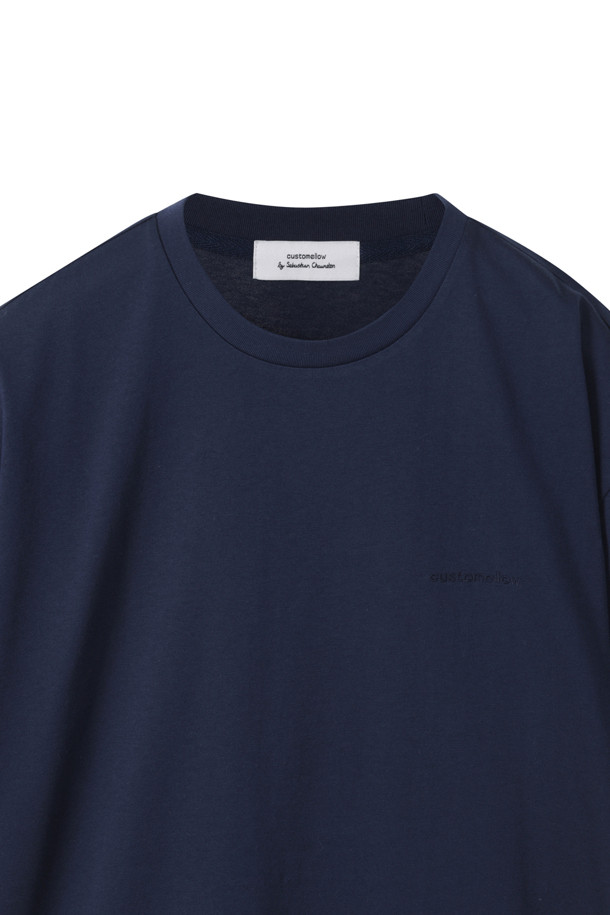 CUSTOMELLOW - 반팔티셔츠 - Navy Graphic T-shirt