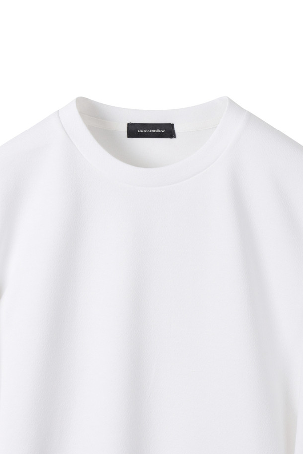 CUSTOMELLOW - 긴팔티셔츠 - White Texture Long Sleeve T-shirt