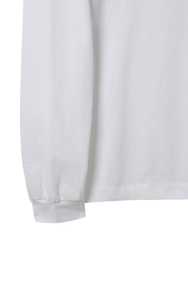 CUSTOMELLOW - 티셔츠 - [Outlet] White Logo Long Sleeve T-shirt