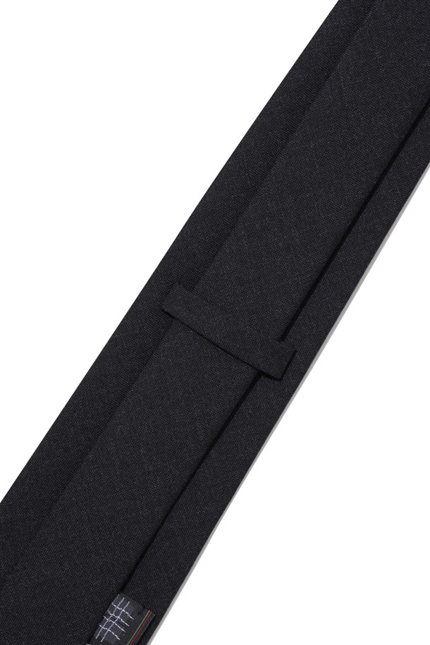 CUSTOMELLOW - 타이 - Grey Wool Solid Tie