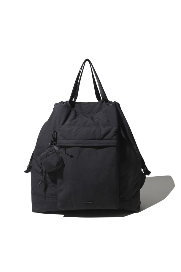 CUSTOMELLOW - 백팩 - Black Nylon Two-way Backpack