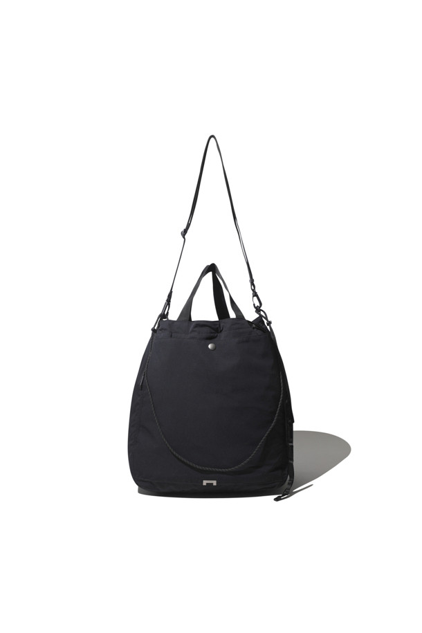 CUSTOMELLOW - 토트백 - Black Nylon Two-way Tote Bag