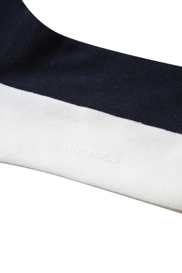 CUSTOMELLOW - 양말 - Navy Block socks