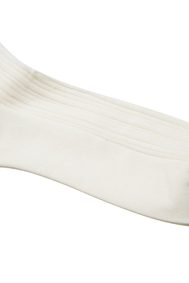 CUSTOMELLOW - 양말 - Ivory Embroidery Socks