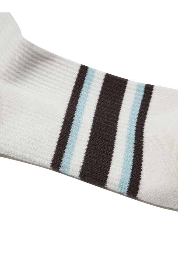 CUSTOMELLOW - 양말 - Ivory Stripe Socks