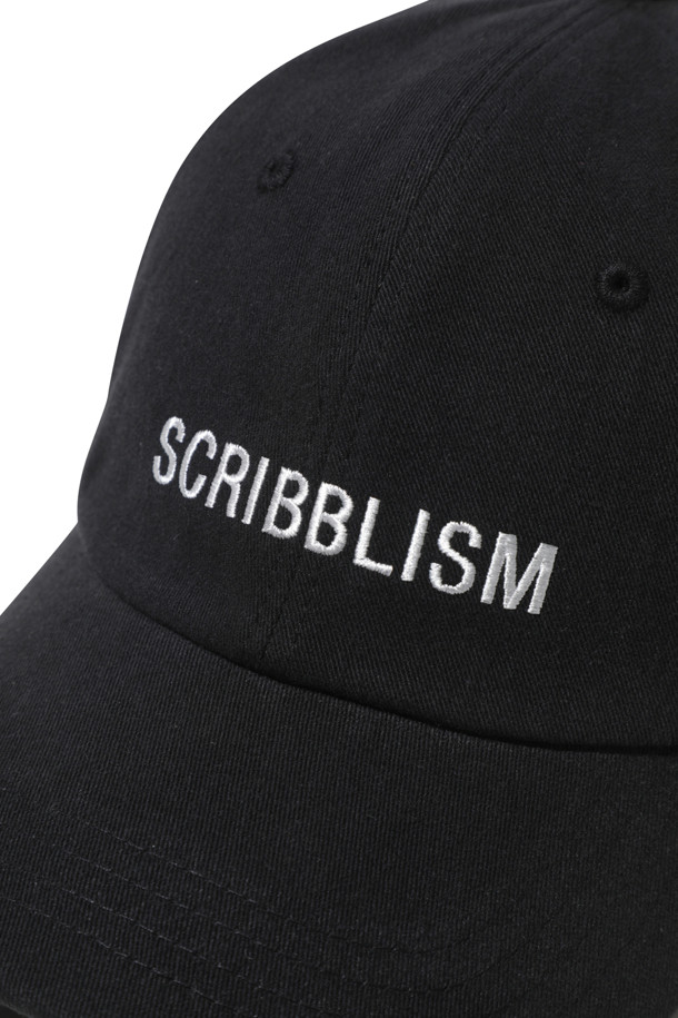 CUSTOMELLOW - 모자 - Black Embroidery Graphic Cap