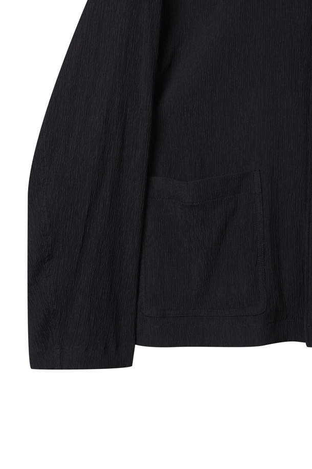CUSTOMELLOW - 블루종/점퍼 - Black Pleats Work Jacket