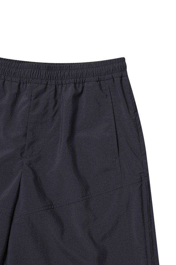 CUSTOMELLOW - 하프팬츠 - Black Zip Layered Shorts