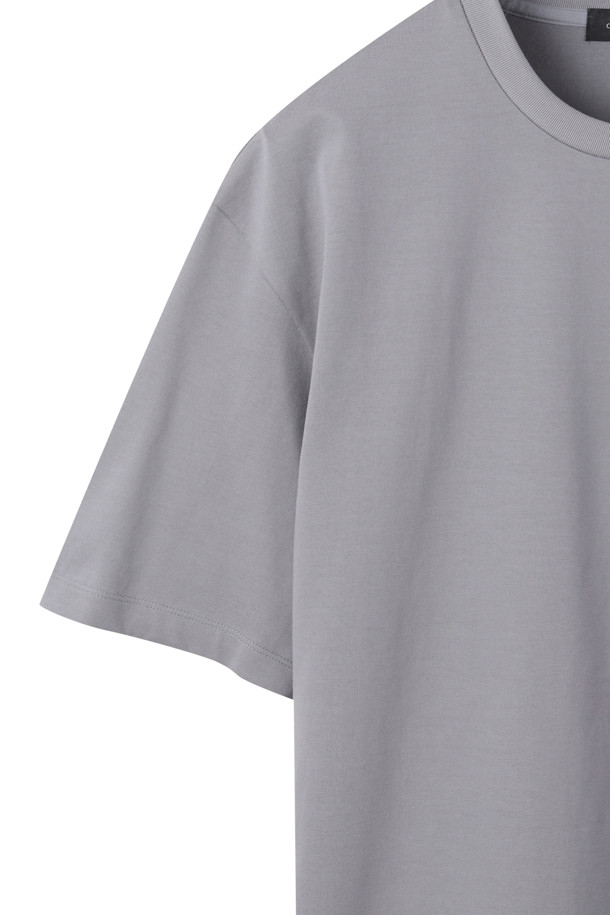 CUSTOMELLOW - 반팔티셔츠 - Grey Relaxed Fit Logo T-shirt