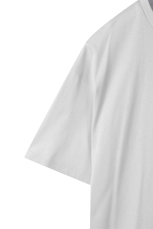 CUSTOMELLOW - 반팔티셔츠 - Grey Graphic T-shirt